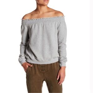 Pam & Gela Off The Shoulder Sweatshirt, size M